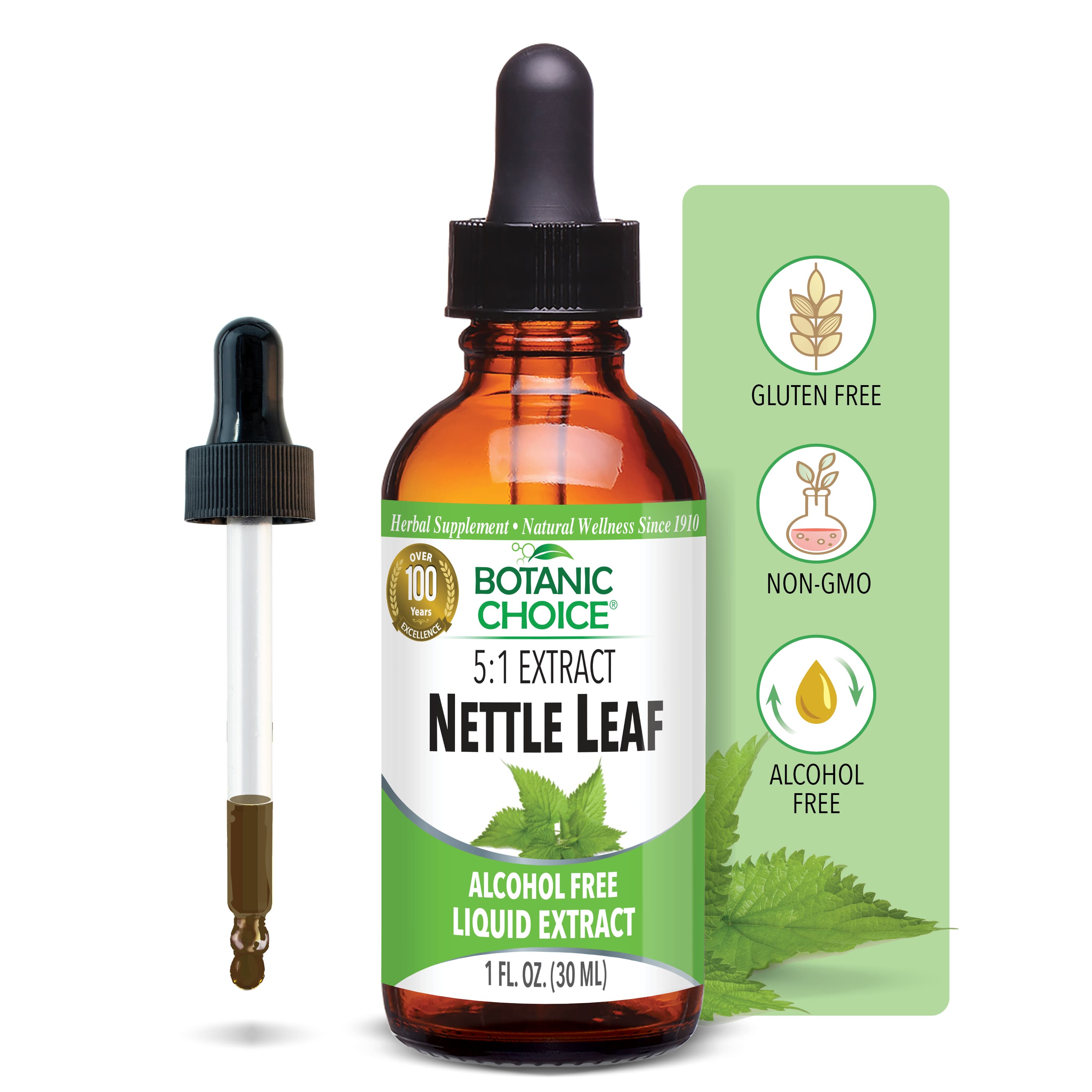 Nettle Leaf Liquid Extract - Respiratory Health Support - Health Support Supplement - Joint Health Support Supplement - 1 Oz