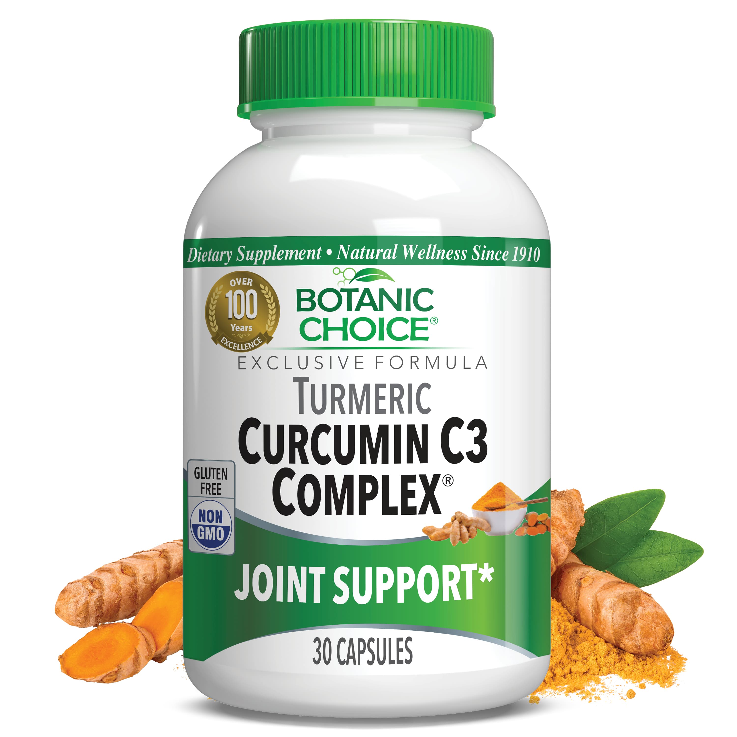 Curcumin C3 Complex® with Bioperine® - Joint Support Supplement - 30 Capsules