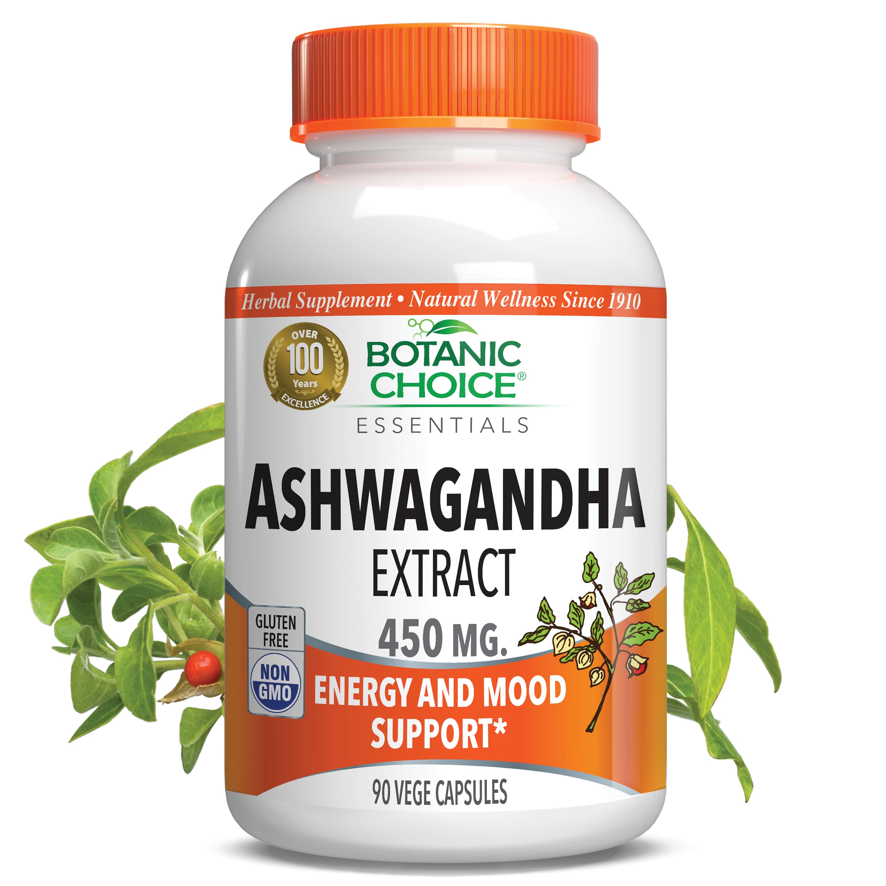 Ashwagandha Extract - Energy Support Supplement - 90 Capsules