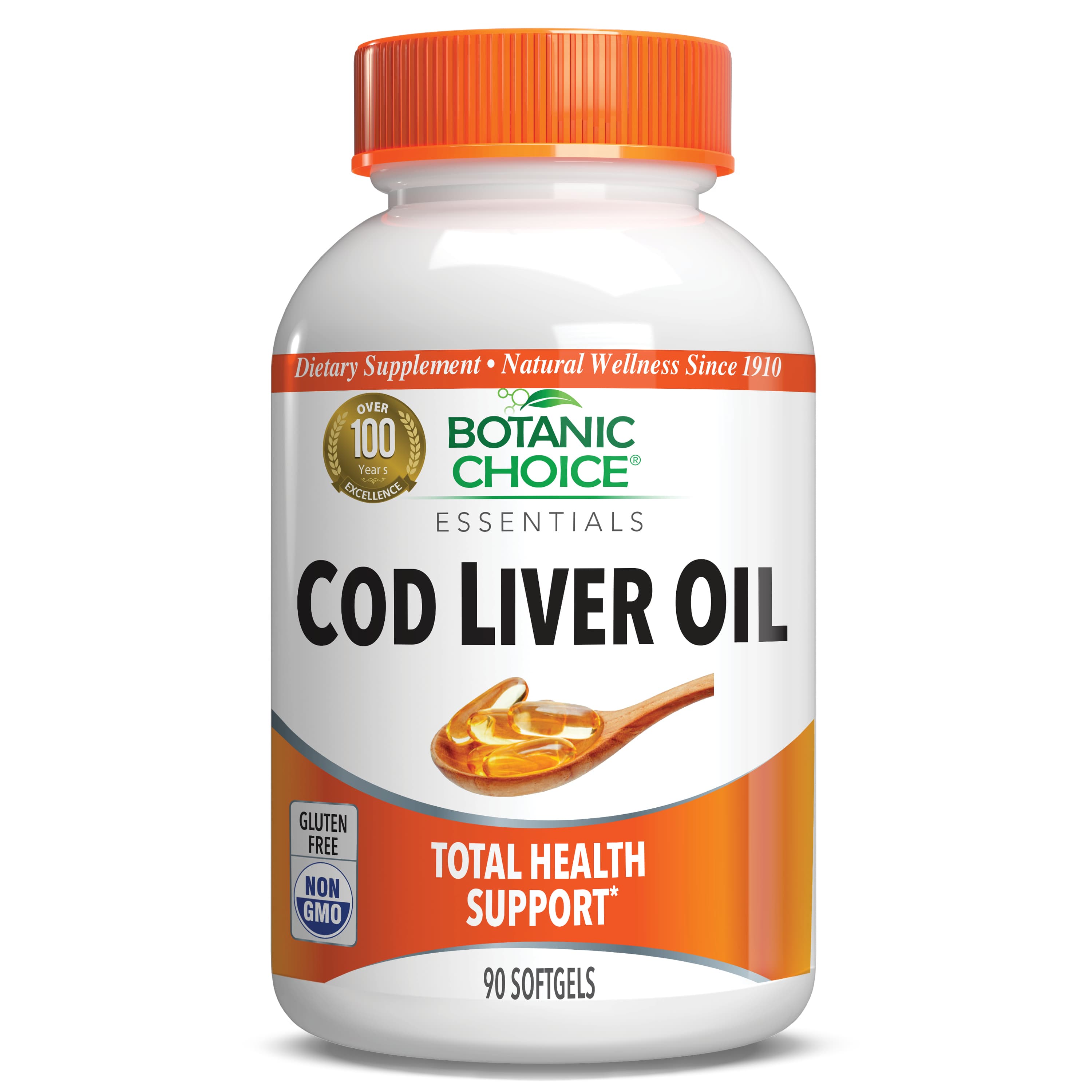 Cod Liver Oil with Vitamins A & D - 90 Softgels