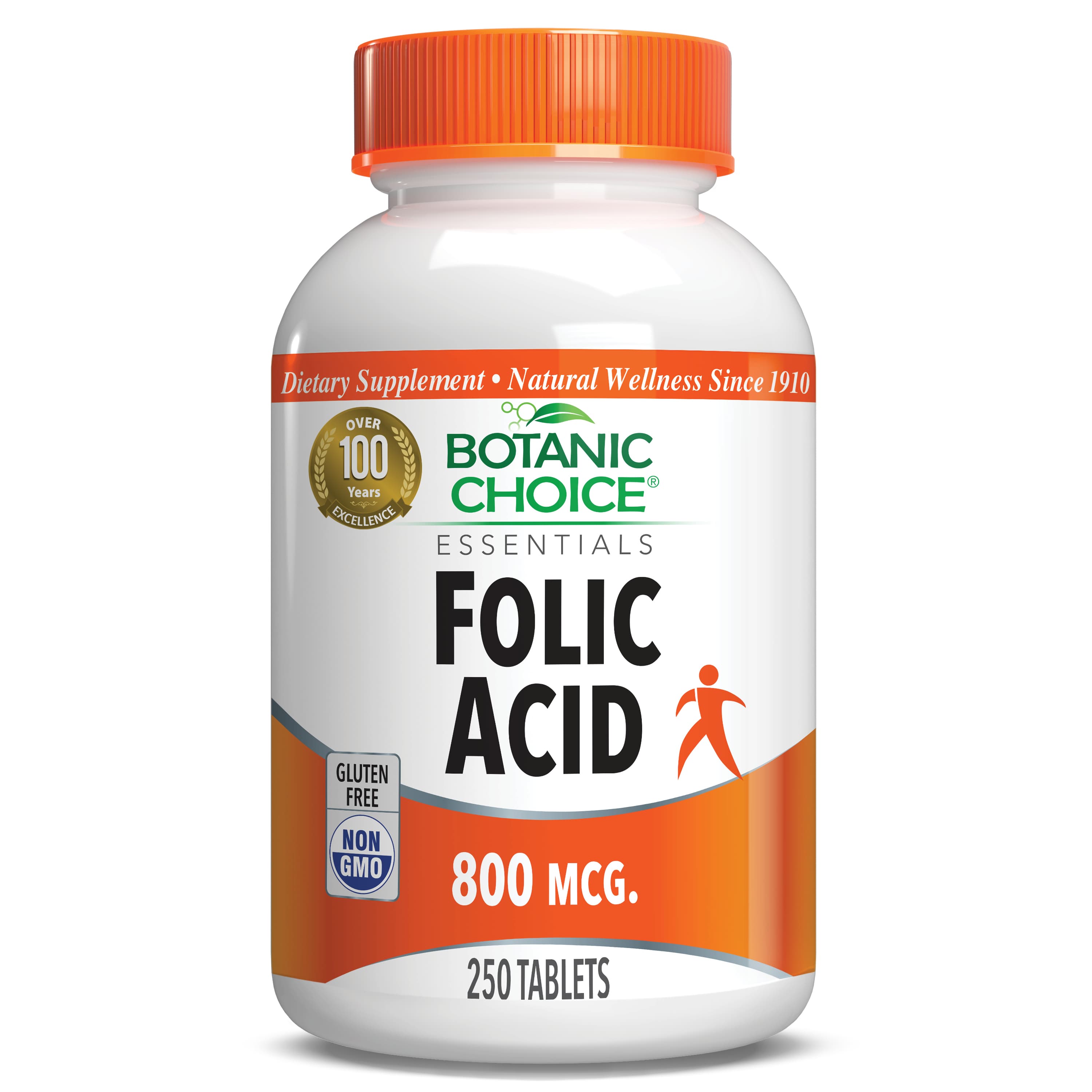 Folic Acid 800 mcg. - 250 Tablets